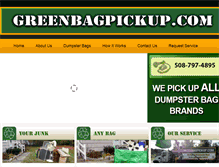 Tablet Screenshot of greenbagpickup.com